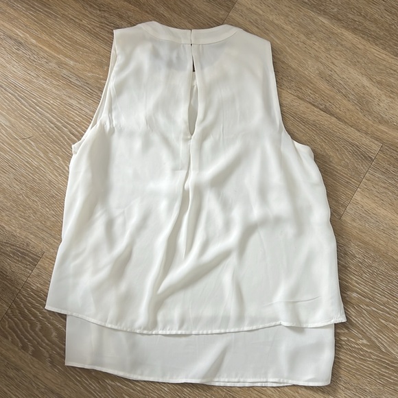 J. Crew Flowy White Blouse - Picture 3 of 4